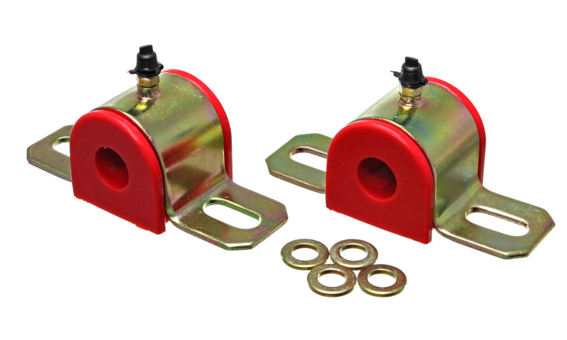 Energy Suspension 9.5158R Polyurethane Sway Bar Bushings and End Links for Vehicles with 7/8 inch (22mm) Sway Bar - Red