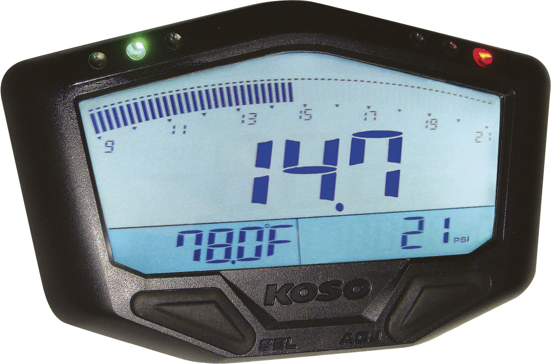 KOSO BA029001 X 2 Boost Gauge with Air/Fuel Ratio and Temperature for Ford F-150, Chevrolet Silverado, Dodge Ram, and More