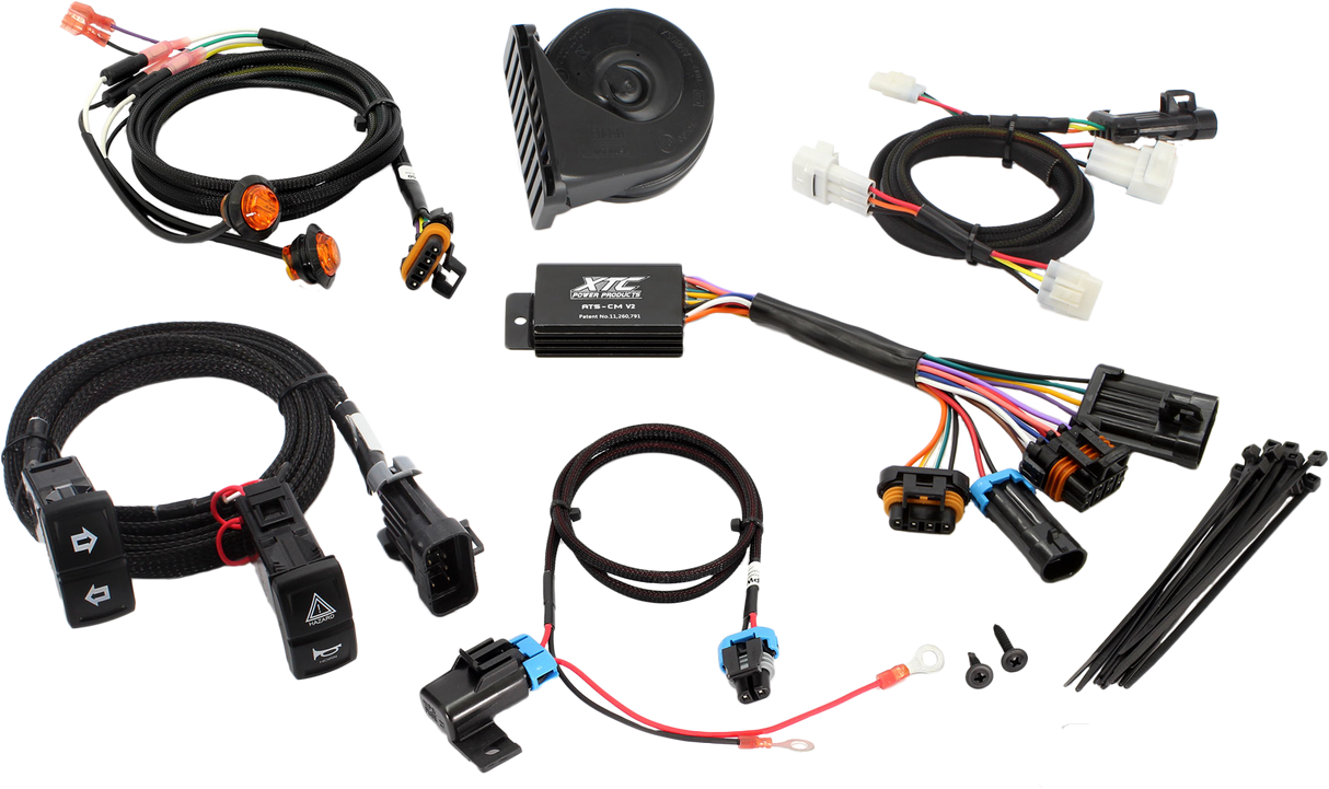 XTC Power Products ATS-KAW-RIDG Self-Canceling Turn Signal Kit with Horn for Kawasaki Ridgeline