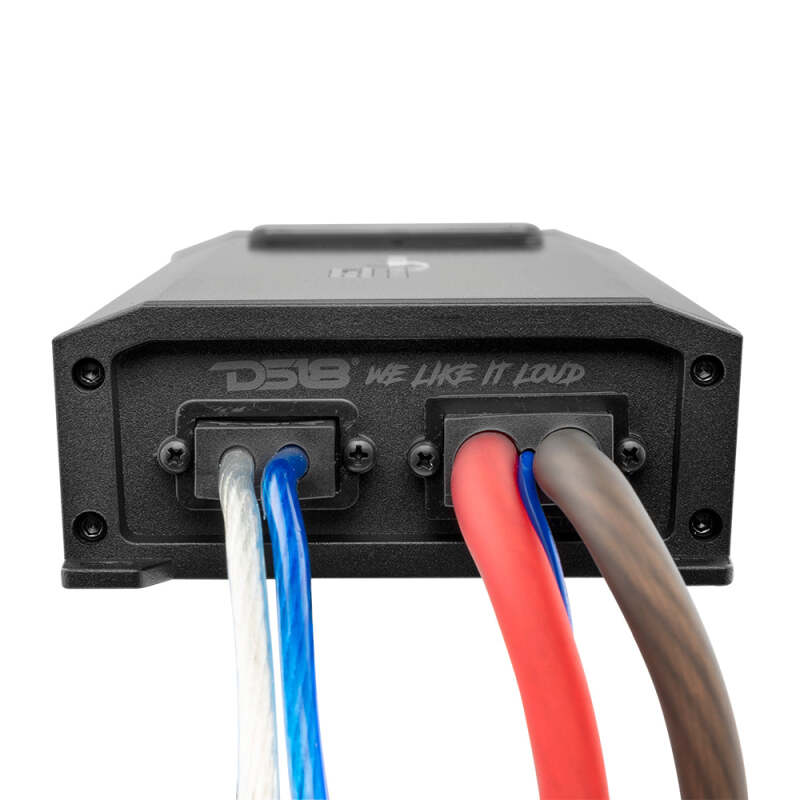 DS18 NXL-X1500.1FR 1500W RMS 1-Channel Class-D Marine Amplifier with IP67 Waterproof Rating for Powersports Vehicles