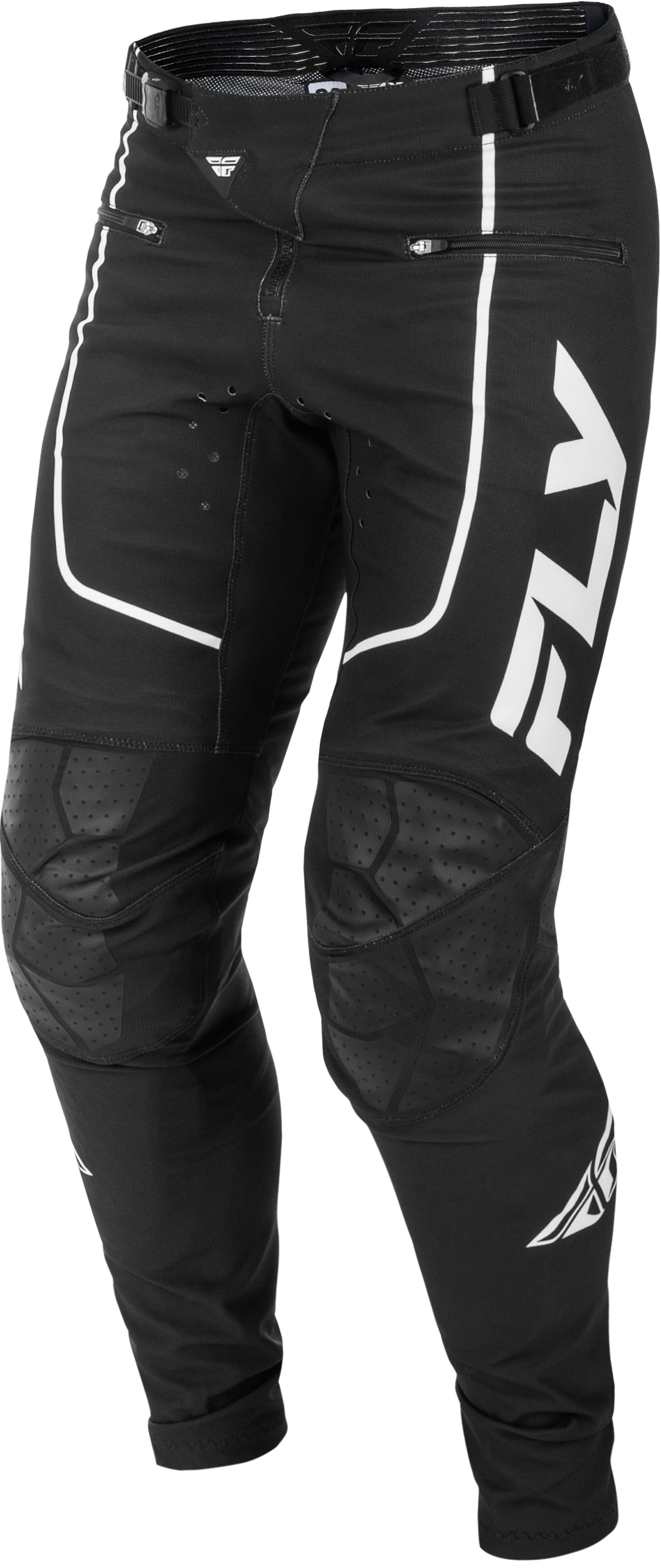 Fly Racing Youth Rayce Bicycle Pants for BMX and MTB – Size 18, Black/White