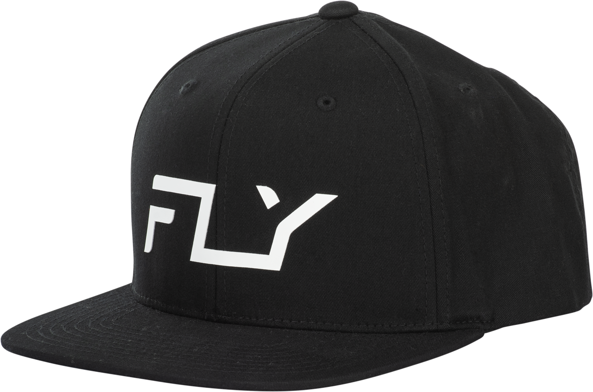 Fly Racing Fly Flow Hat Black - Adjustable Snapback Cap for Motorcycles and Off-Road Vehicles