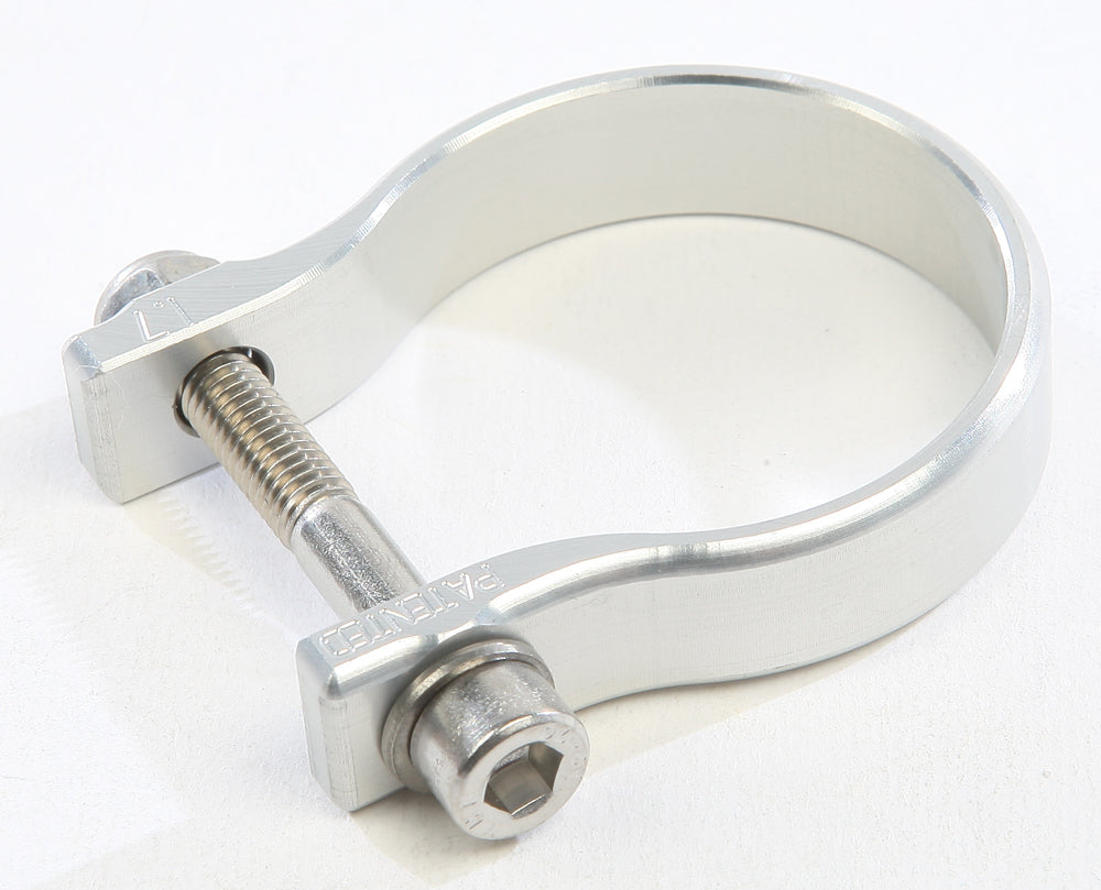 AXIA 1.7-inch Silver Strap Clamp for ATV/UTV Roll Cages – Universal Mounting Bracket for Racks, Lights, Cameras, and More