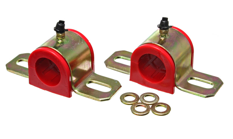 Energy Suspension Part 9.5161R Red Greaseable 1 Inch Front or Rear Sway Bar Bushings for Improved Handling
