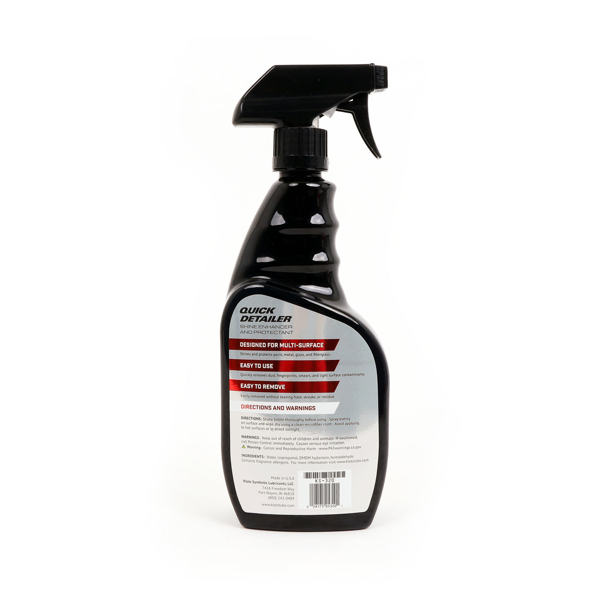 Klotz KS-320 Quick Detailer – 23 oz. for Cars, Trucks, and SUVs