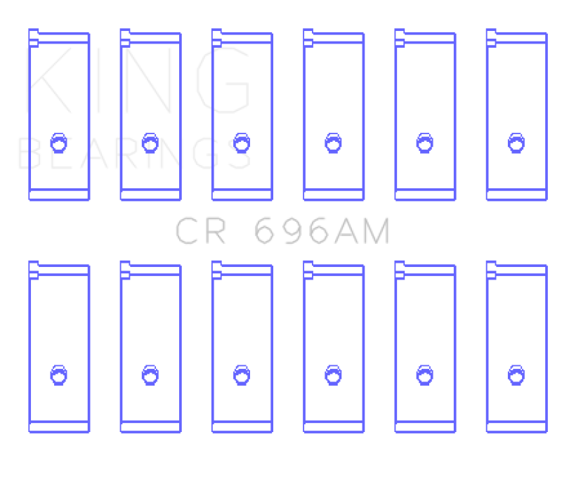 King Engine Bearings Toyota 5ME/5MGE/7MGE/7MGTE Rod Bearing Set - Size STD