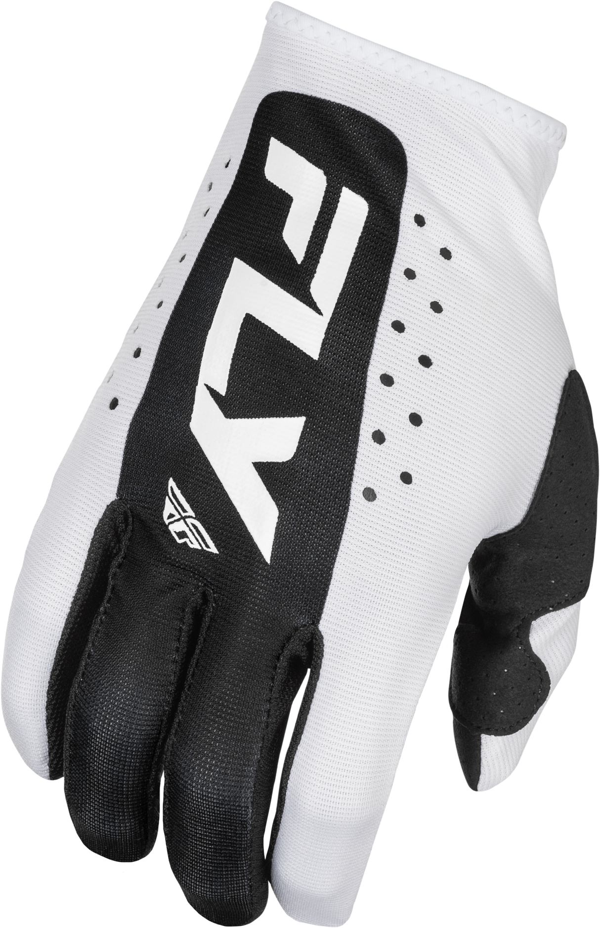 Fly Racing Lite Gloves White/Black 3X-Large for Offroad MX Riding