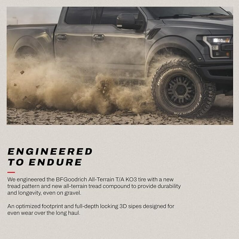 BFGoodrich All Terrain T/A KO3 35x11.50R20 E 124R - Off-Road and On-Road All-Terrain Tire