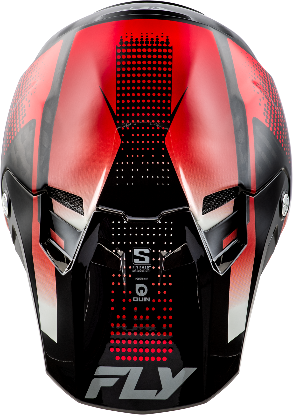 Fly Racing Formula S Carbon Protocol Helmet for Motorcycle Riders - Black Carbon/Red, Large - Enhanced Safety and Connectivity