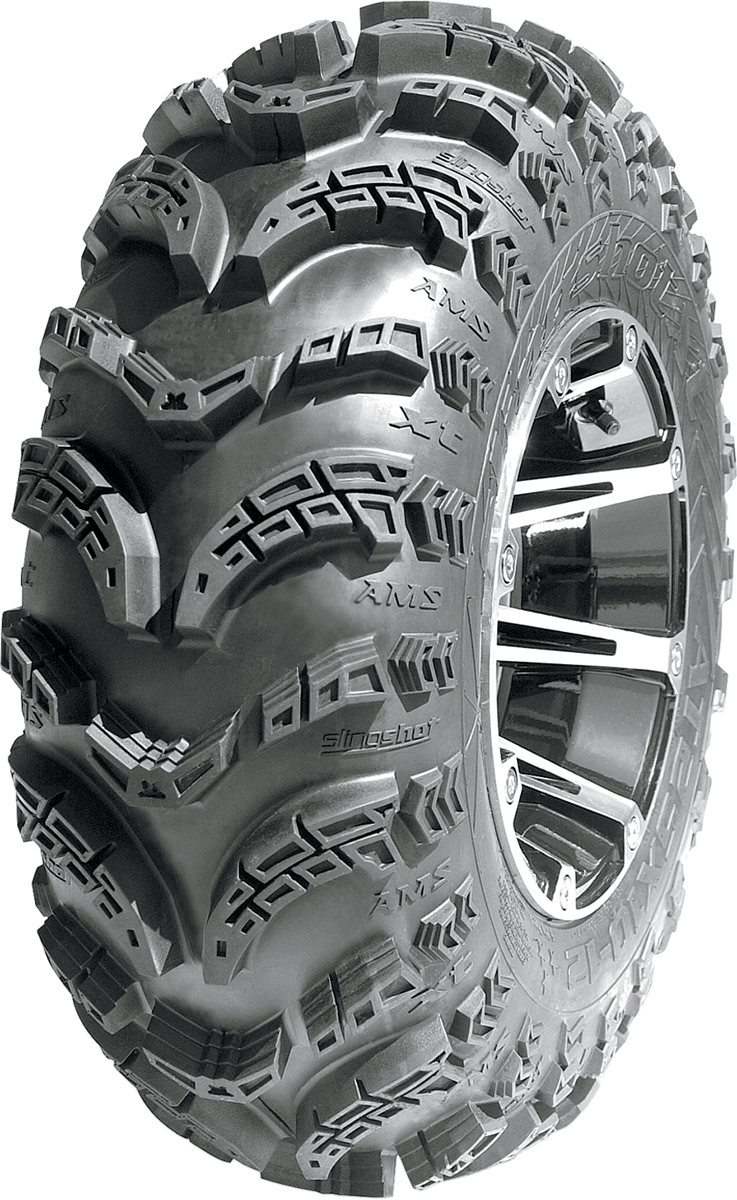 AMS Slingshot XT Rear Tire - 25x10-12 - 6 Ply for ATV, UTV, and Side-by-Side Vehicles