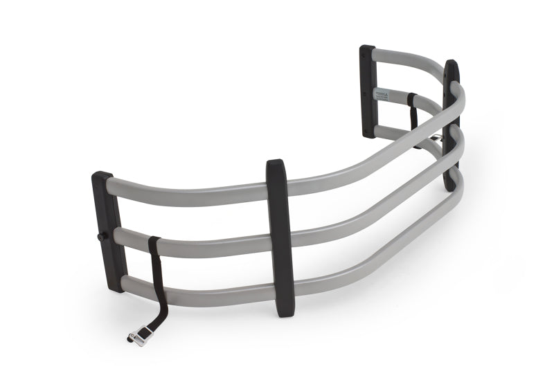 AMP Research BedXtender HD Sport for Chevrolet Silverado and GMC Sierra 1500-3500, V-Shape Design, Silver (Part #74831-00A)