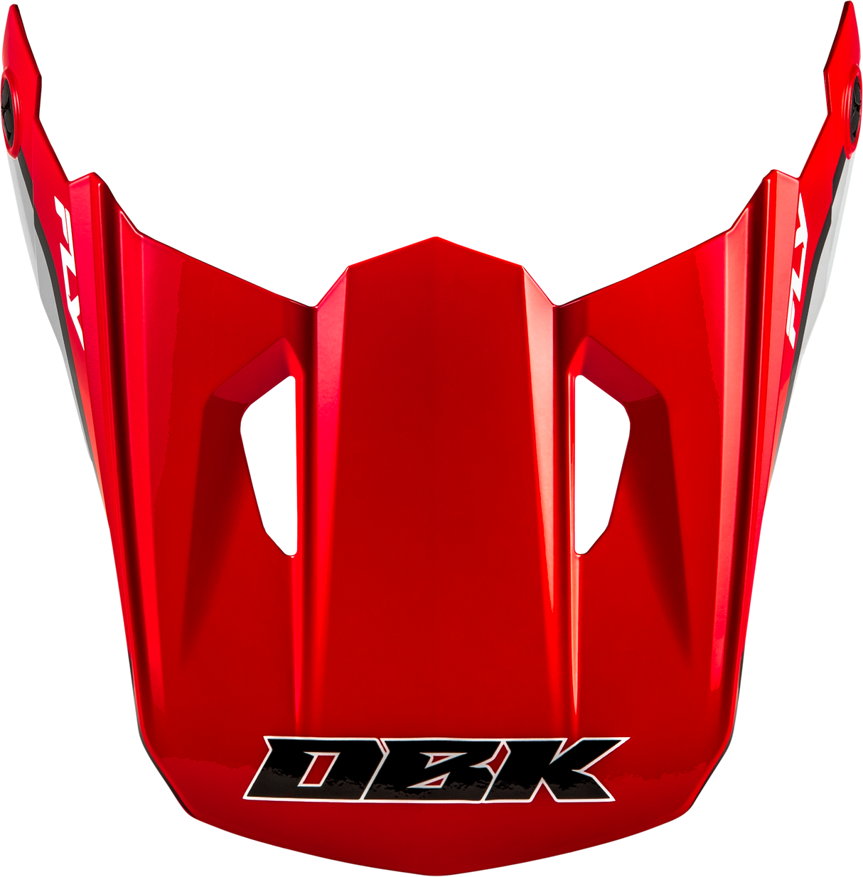 Fly Racing Kinetic DBK Helmet Visor in Red, Black, and Grey for XL/2X Motorcycle Helmets
