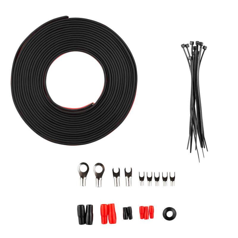 DS18 OFCKIT8 8-Gauge OFC Copper Amplifier Power Wiring Kit for Car Audio Systems