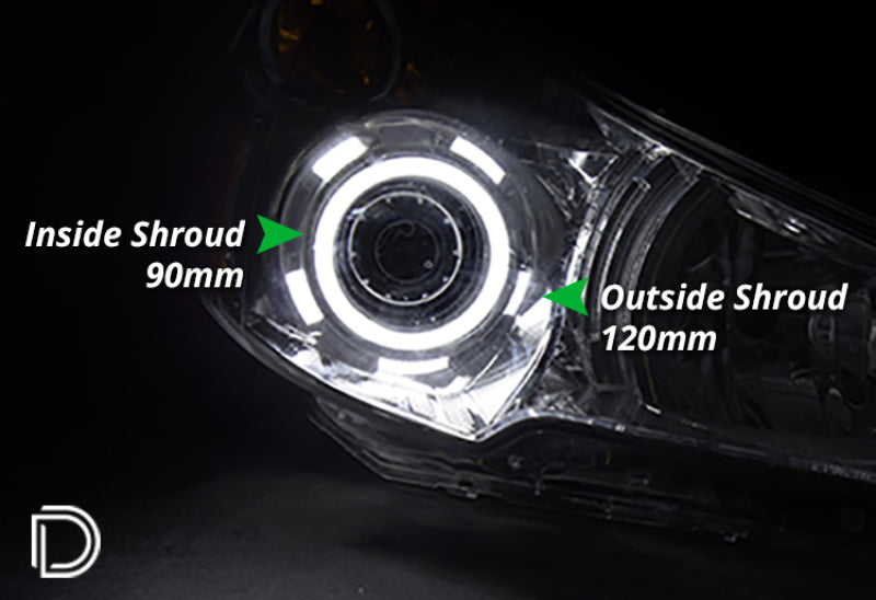 Diode Dynamics Halo Lights LED 90mm/120mm - Red Four