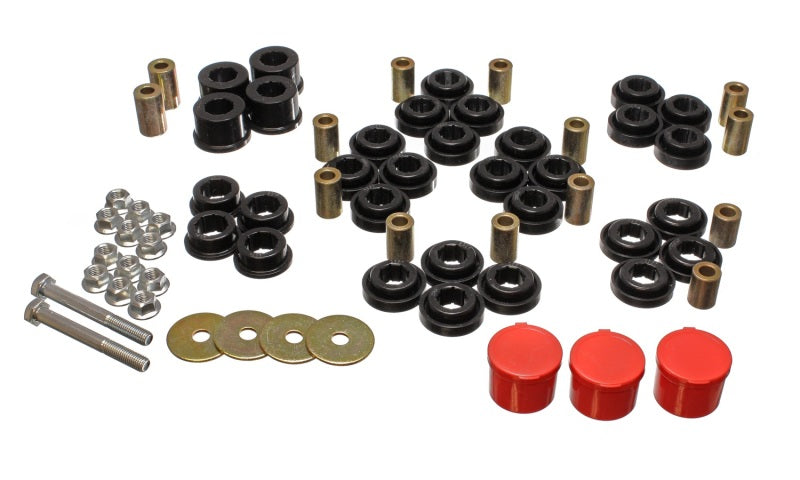 Energy Suspension Chrysler/Dodge Red Rear End Control Arm Bushing Set (Part #5.3141G) for Dodge Magnum, Charger, Challenger (2006-2010) - Front and Rear Suspension Fitment