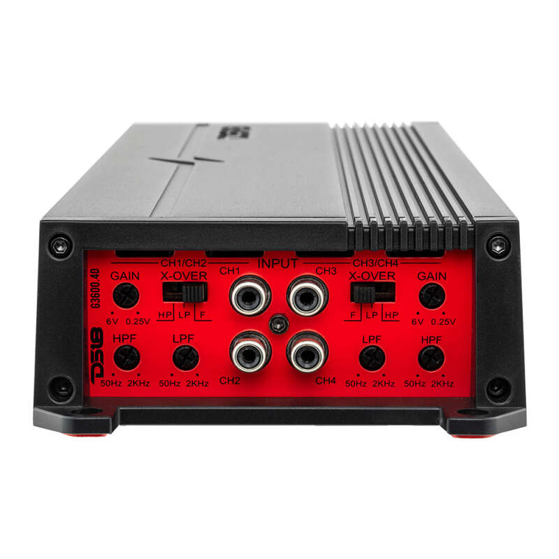 DS18 G3600.4D 4-Channel Car Amplifier – 2x 740W RMS at 4 Ohm, 4x 420W at 2 Ohm, 4x 300W at 4 Ohm – Fits Chevrolet Silverado, Ford F-150, Dodge Ram, Toyota Tundra, Honda Ridgeline