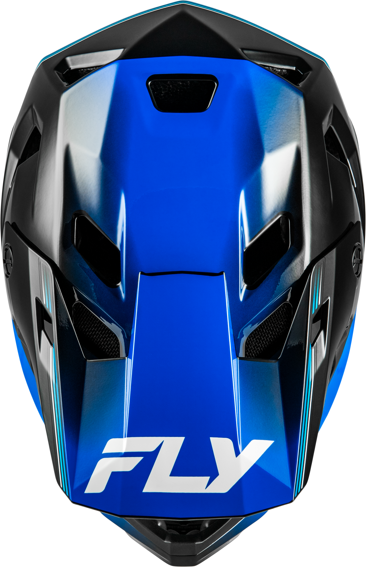 Fly Racing Yth Rayce Repeat Bicycle Helmet Black/Blue Youth Fitment