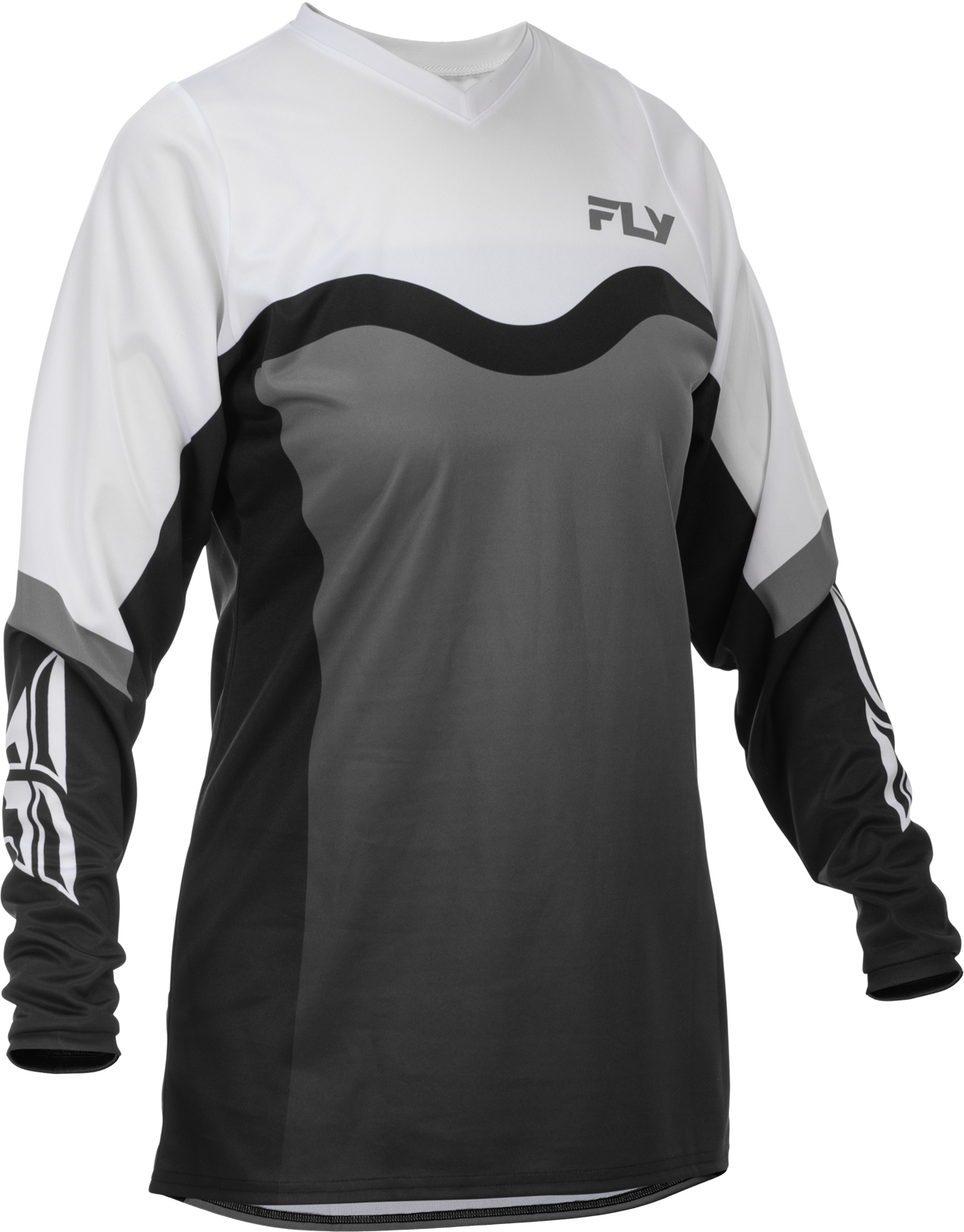 Fly Racing Women's F 16 Jersey Grey/Black/White – Motocross and Off-Road Riding Apparel