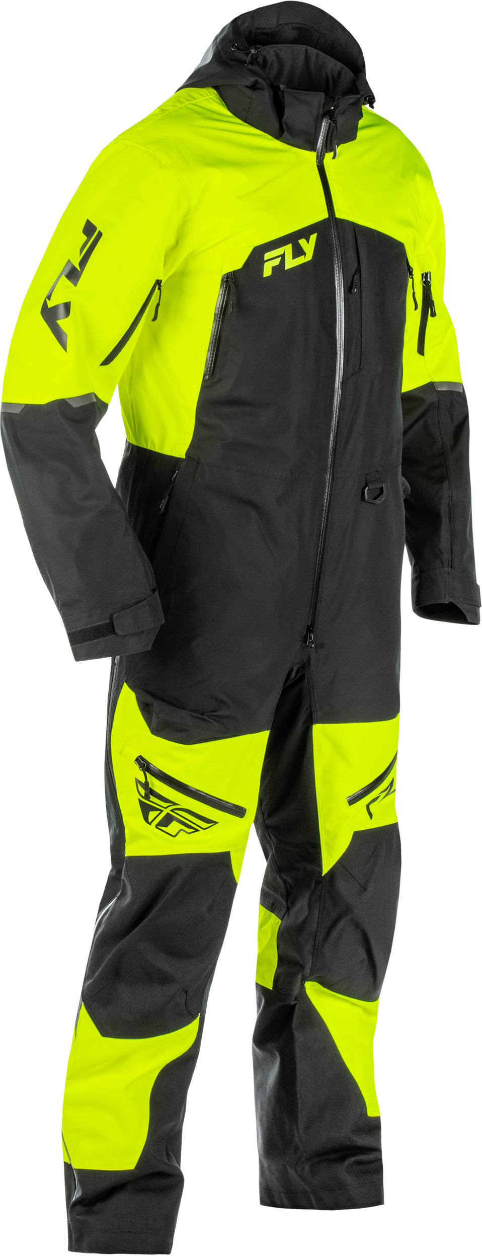 Fly Racing Incline Monosuit Hi Vis/Black Lt for ATV, Snowmobile, and Off-Road Vehicles