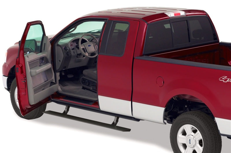AMP Research PowerStep Automatic Running Board for 2001-2004 Ford F-150 SuperCrew - Black Part #75111-01A