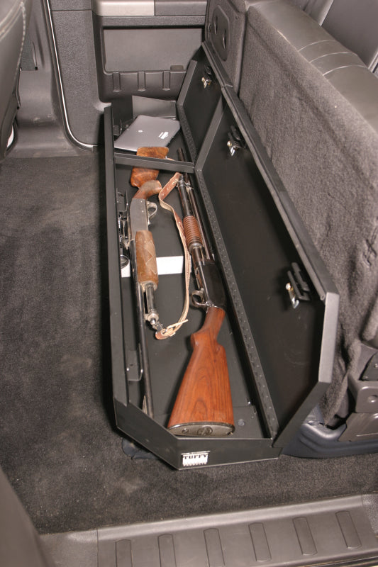 Tuffy Products Underseat Lockbox for 2003-2016 Ford F-250/F-350/F-450 Super Duty Crew Cab – Secure Steel Storage with Pry-Guard Locking System