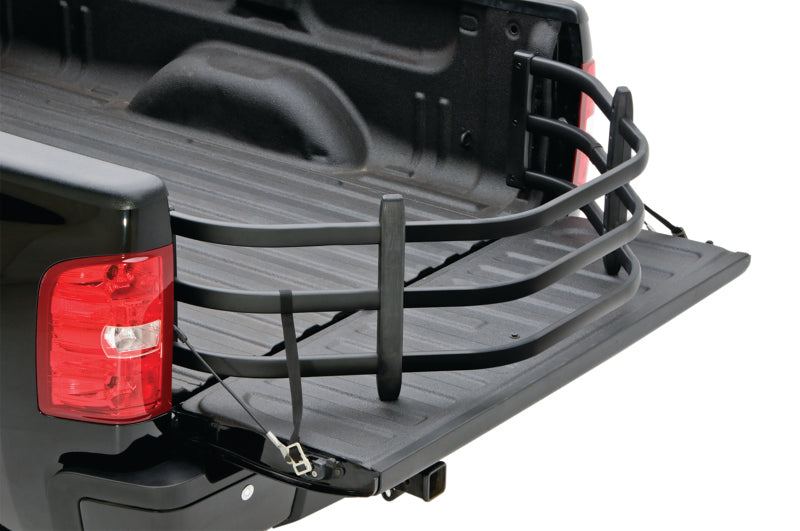 AMP Research BedXtender HD Sport V-Shape Design for Chevrolet Silverado and GMC Sierra 1500-3500, Black (Part #74831-01A)