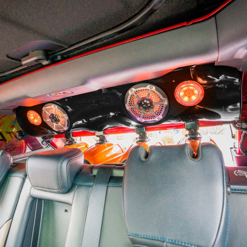 DS18 BRO-SBAR/BK Overhead Bar for 2021-2025 Ford Bronco 4-Door – Fits 4x8in and 2x6.5in Speakers