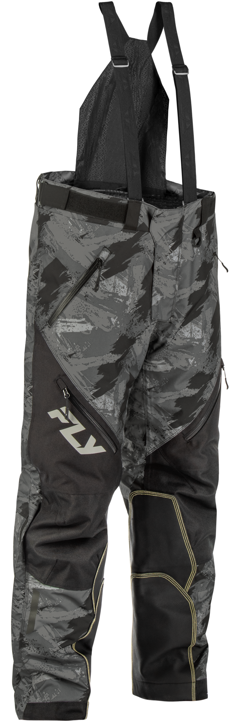Fly Racing SNX Pro SB Pant Black Small - Waterproof Snowmobile Pants for Arctic Cat, Polaris, Ski-Doo, Yamaha