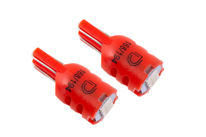 Diode Dynamics 194 LED Bulb HP3 LED - Red Short (Pair)
