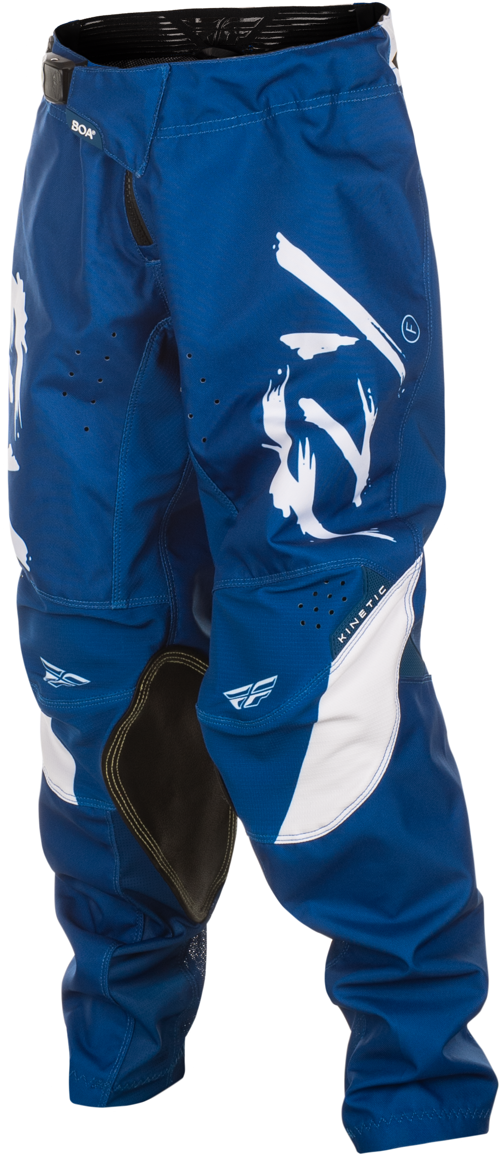 Fly Racing Kinetic Stoke Pant for Motocross - Navy/White, Size 24 - Compatible with Honda CRF250R, Kawasaki KX250, Yamaha YZ250F, Suzuki RM-Z250, KTM SX250