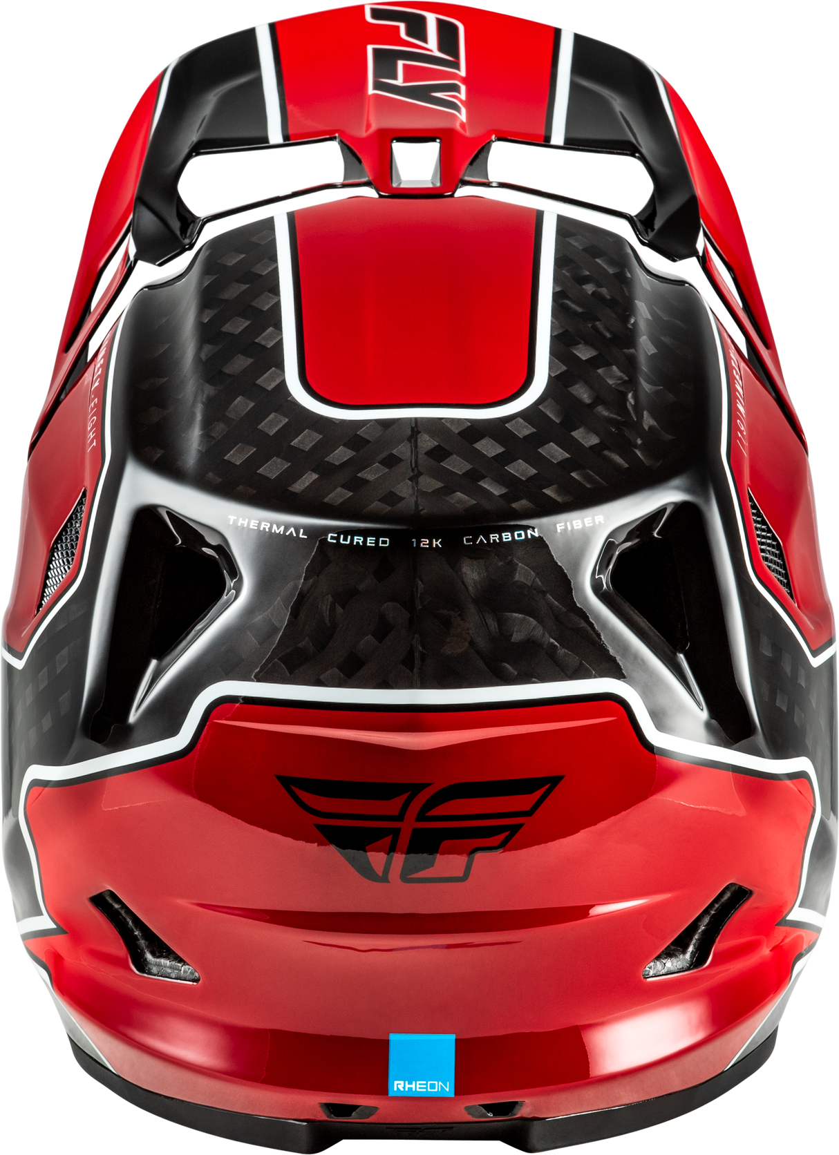Fly Racing Yth Werx R Flow Carbon Helmet for Youth, Black Carbon/Red - Model 73-9231YL, Suitable for Motocross and Off-Road Vehicles