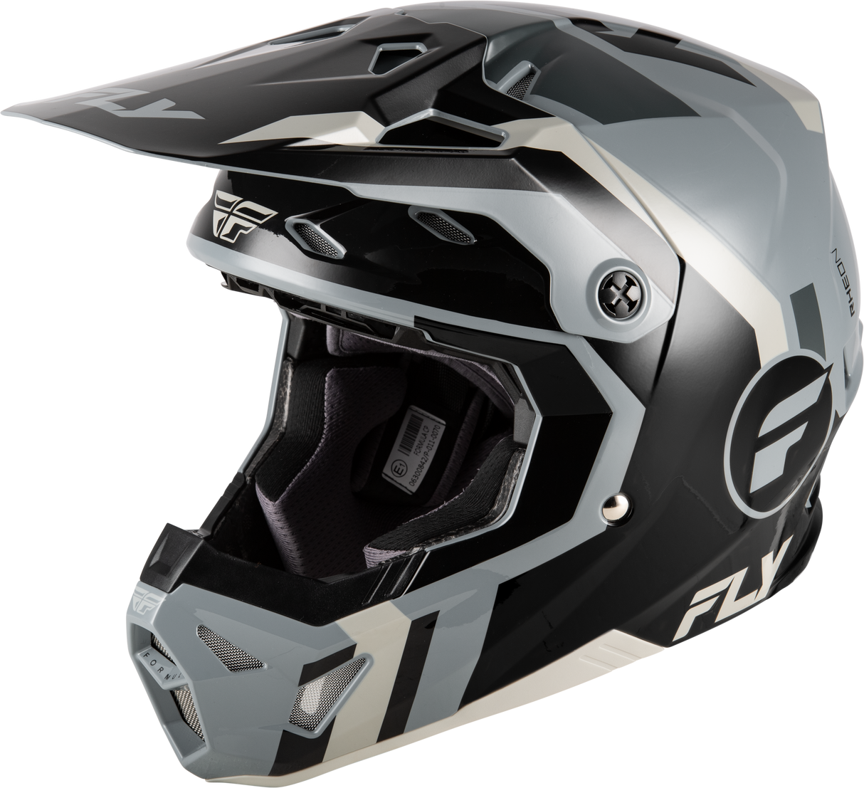 Fly Racing Formula CP Seal Helmet for MX and Off-Road Vehicles - Black/Grey/Light Grey, XL