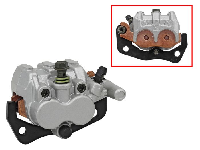 BRONCO BRAKE CALIPER, FRONT LEFT WITH BRAKE PADS