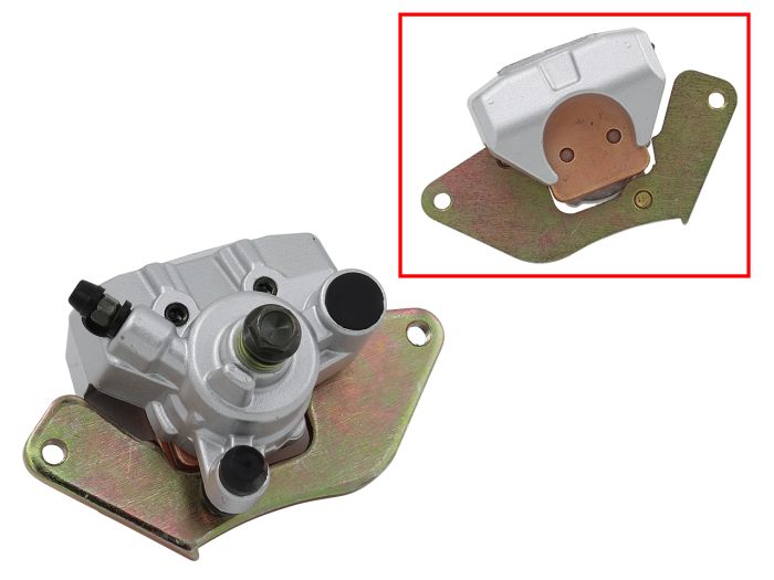 BRONCO BRAKE CALIPER, FRONT LEFT WITH BRAKE PADS