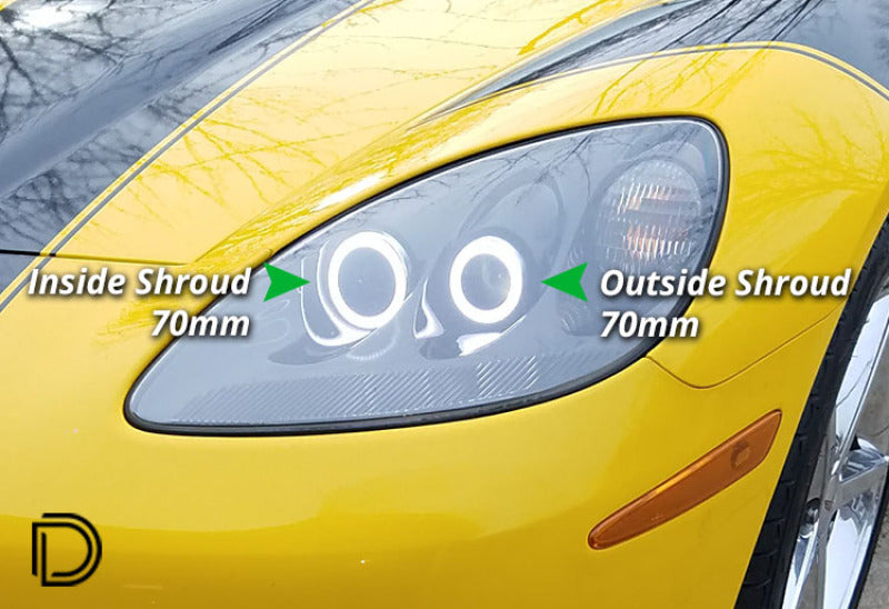 Diode Dynamics Halo Lights LED 70mm Switchback Four