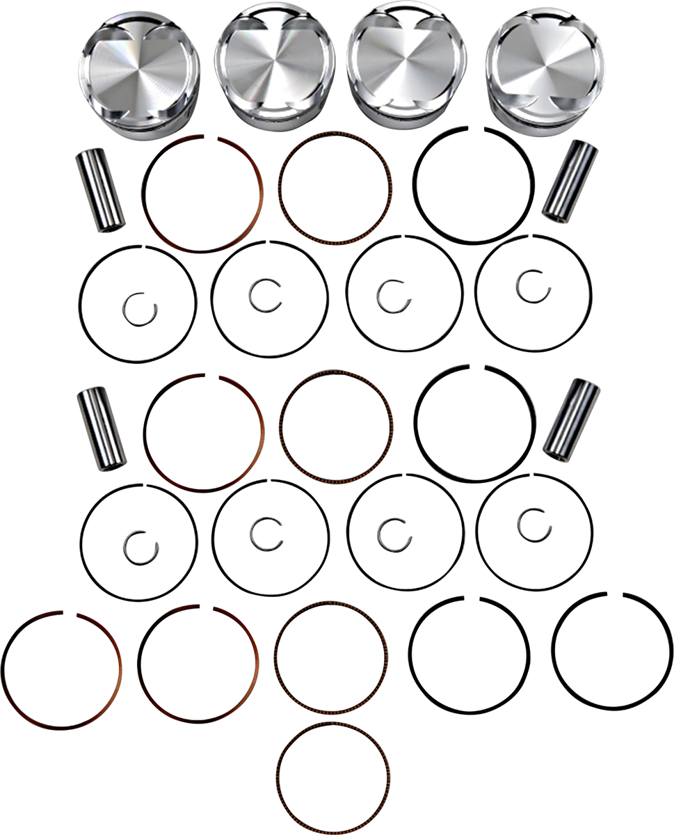 JE PISTONS Piston Kit - 83.00 mm - 9.8:1 CR - Kawasaki 222108