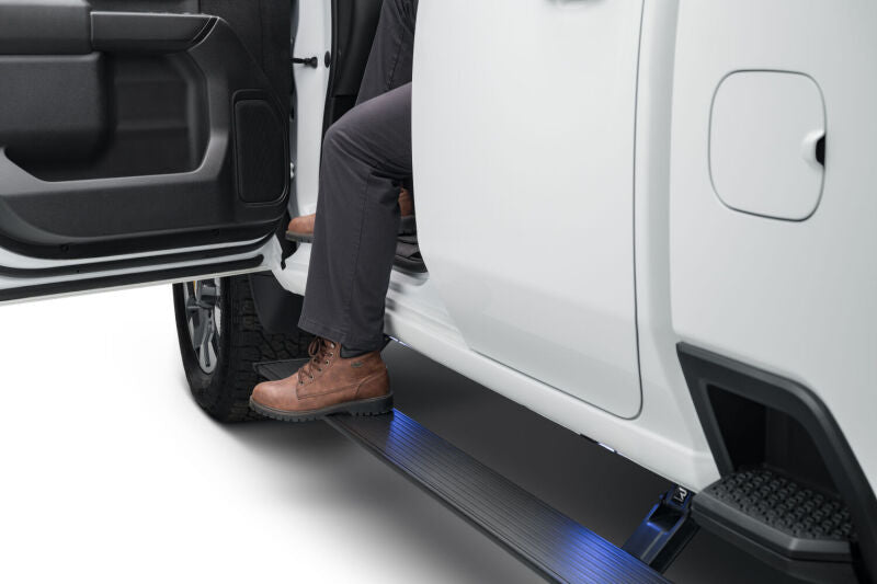 AMP Research PowerStep Plug & Play Automatic Running Boards for 2022-2023 Toyota Tundra (Gas Models), Black