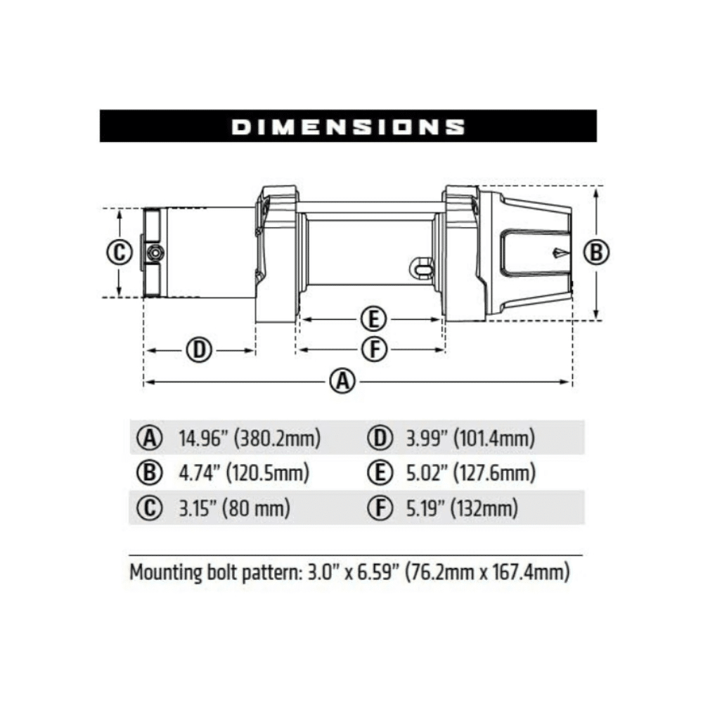Warn VRX 4500 LBS Winch AJK Offroad
