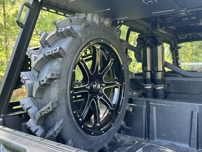 Seizmik 15-24 Can-Am HD7-10 Defender/Polaris 570-1000 Ranger XP/Crew Bed Rack Spare Tire Holder