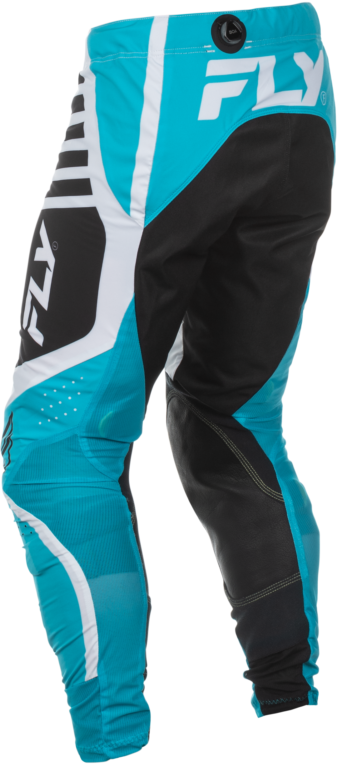 Fly Racing Lite Pants Blue/White/Black Size 28 – Lightweight Motorcycle Riding Pants with Mesh Panels and BOA® Fit System for Men and Women