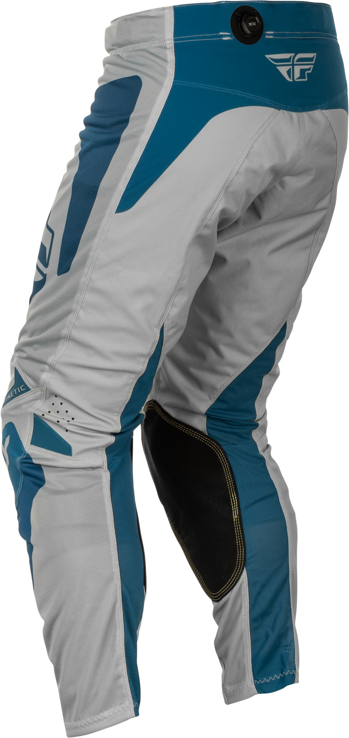 Fly Racing Kinetic Mesh Sym Pants Grey/Blue Size 30 – Versatile Motorcycle Riding Gear with BOA® Fit System