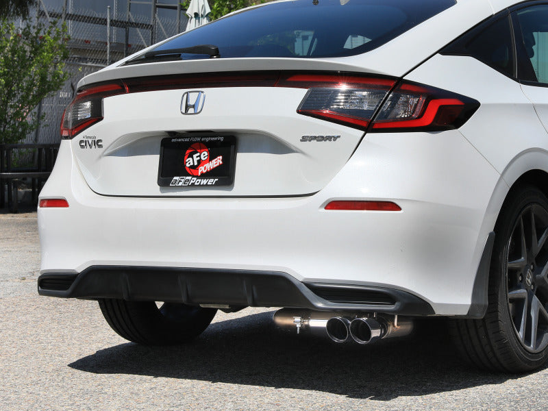 aFe Power Takeda 2.5 Inch Stainless Steel Cat-Back Exhaust System with Polished Tips for Honda Civic 2022-2025 L4-2.0L