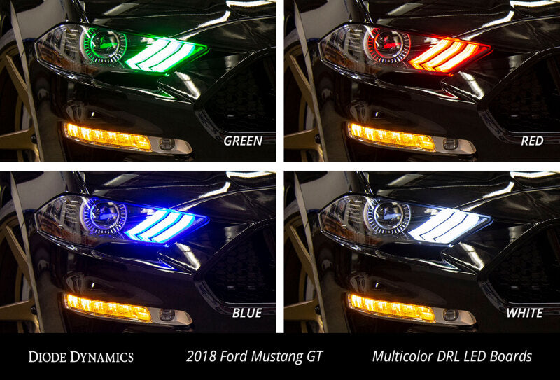 Diode Dynamics 18-23 USDM Ford Mustang RGBWA DRL LED Boards