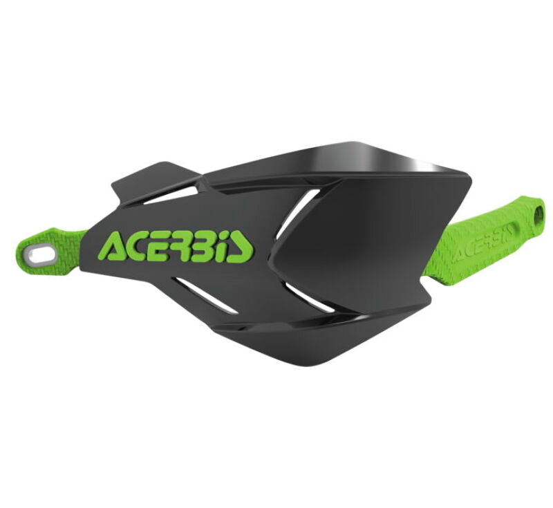 Acerbis X-Factor Handguard for Enduro and Maxi-Enduro Vehicles - Black/Green (Part #2634661043)