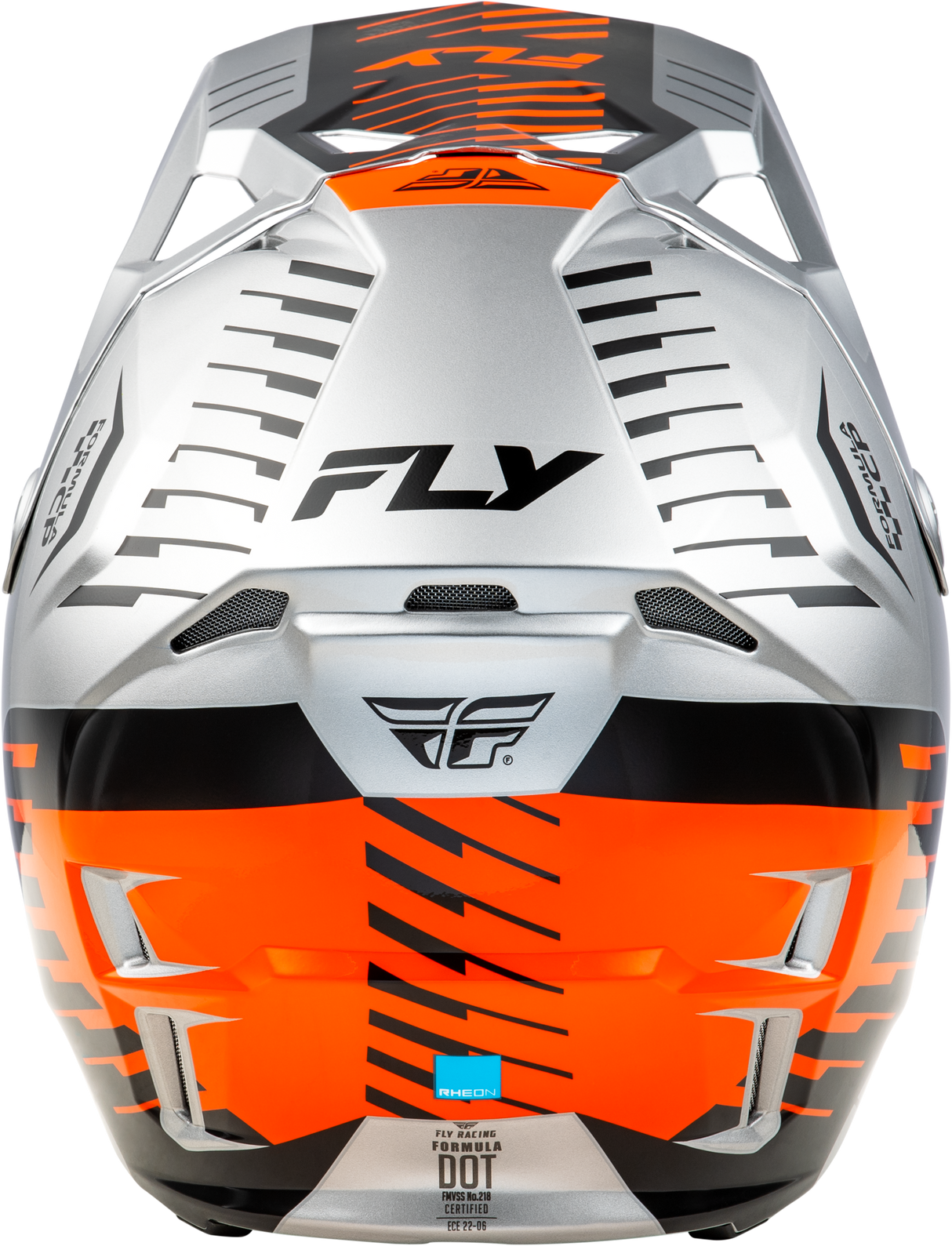 Fly Racing Formula Cp Slice Helmet Grey/Orange/Black XL with Adaptive Impact System for Motorcycle & ATV