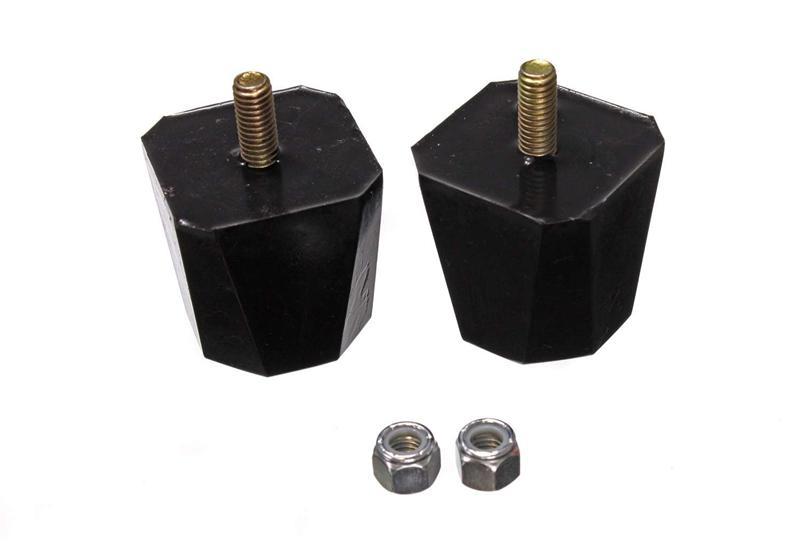 Energy Suspension Hyper-Flex Universal Black Bump Stops for Control Arms, Traction Bars, Leaf Springs (Part #9.9104G) – Fits Most Vehicles with 4.5 in Tall, 4.5 in Long, 2.5 in Wide Suspension Components