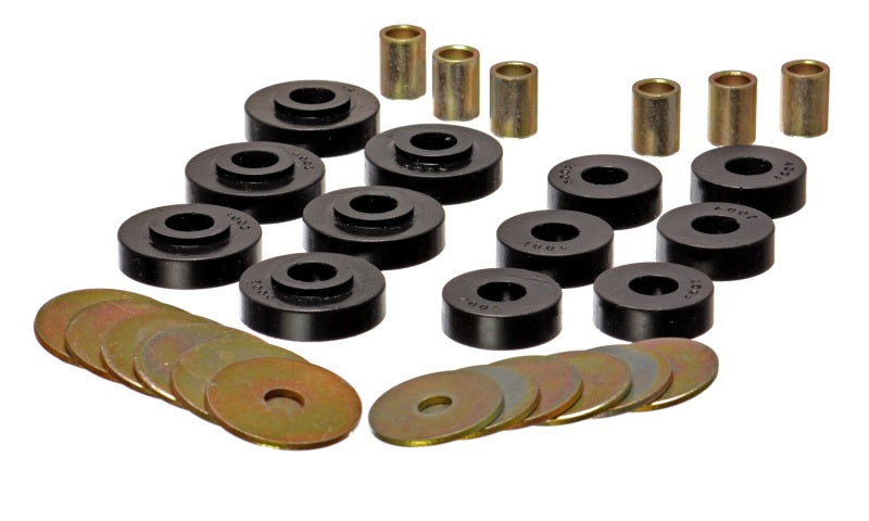 Energy Suspension GM Corvette Black Body Mount Set Part #3.4102G – Compatible with 1963-1969 Chevrolet Corvette