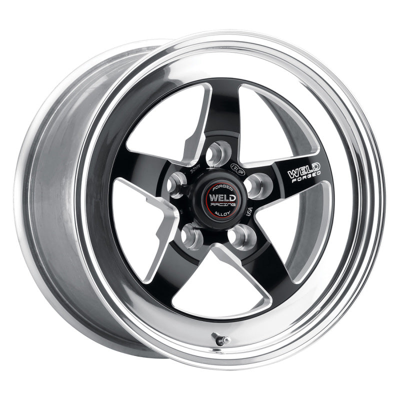 Weld S71 15x10 Inch Black Modular Wheel for Pontiac Firebird - Medium Pad, 5x4.75 Bolt Pattern