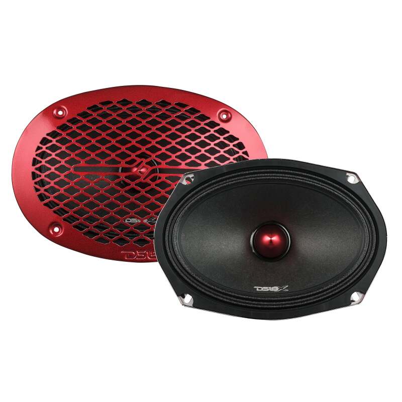 DS18 PRO-X694BM 6x9 Inch 275 Watt RMS 4 Ohm Mid-Range Bullet Loudspeakers for Car Audio