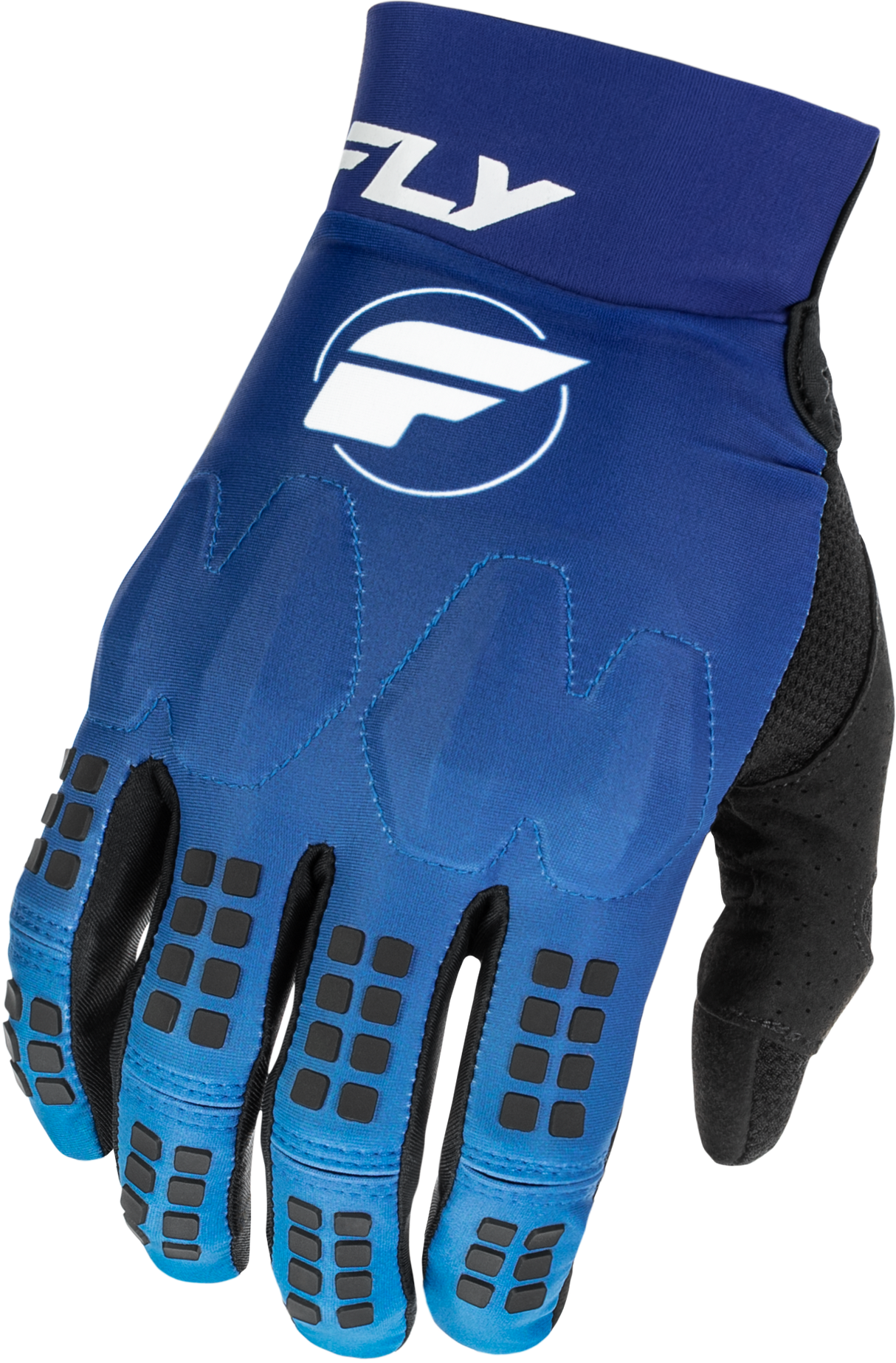 Fly Racing Evolution DST Gloves Blue/White for Motocross and Dirt Bike riding - XL